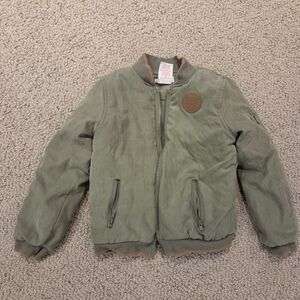 Aspen Kids 5T Olive Green Like New Winter Jacket ❄️ Multi Zip Thick Cozy No Hood